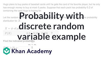 Probability with discrete random variable example | Random variables | AP Statistics | Khan Academy