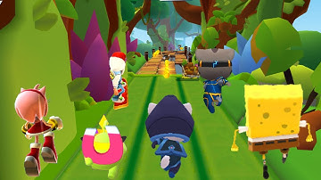 Sonic Dash vs SpongeRun vs Subway Surfers vs Tom Hero Dash vs Tom Gold Run vs Om Nom : Run