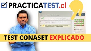 Test CONASET EXPLICADO!  ✅  Licencia Clase B Chile 2024 Educación Vial  www.practicatest.cl