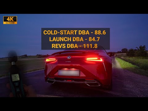 2017-2024 Lexus LC500 - Cold Start, Exhaust & Launch (111.8 dBa