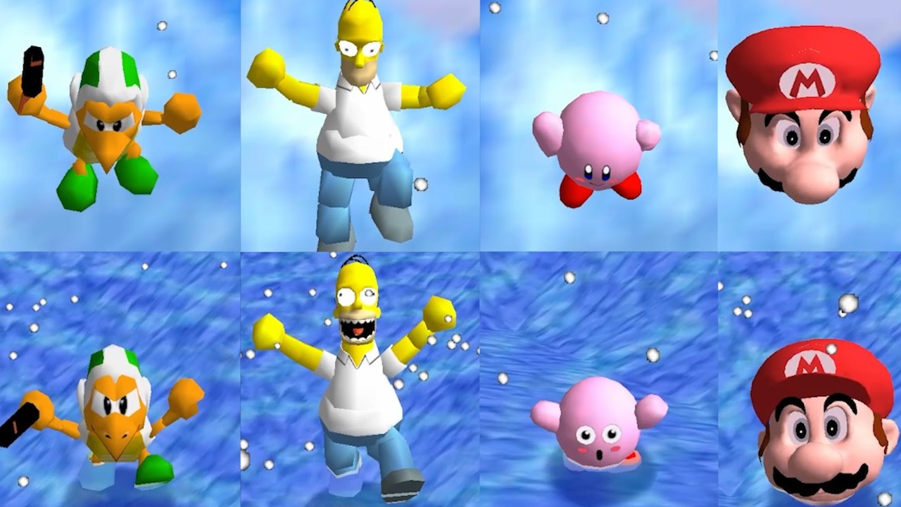 90 Characters falling down on Ice New Animations