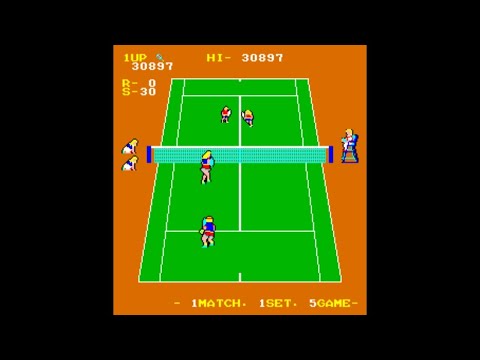 Super Doubles Tennis Arcade Longplay 1983 Data East Corporation DECO Cassette 