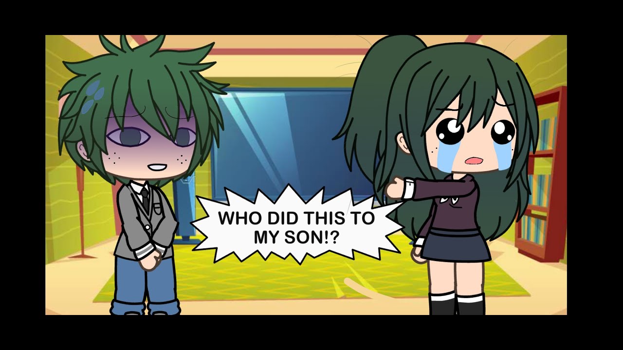 Mha react to "If Bakugou taught Eri a bad word?" Gacha Life