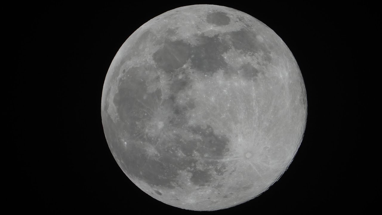 Last Super Moon Of The Year - Nikon P1000 Movie Mode - 23:05 Thursday ...