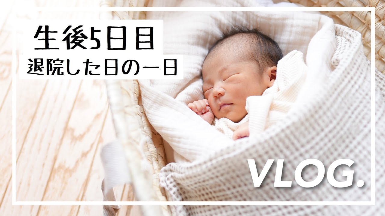 生後5日目 感動の初対面 赤ちゃんが退院した日 Youtube