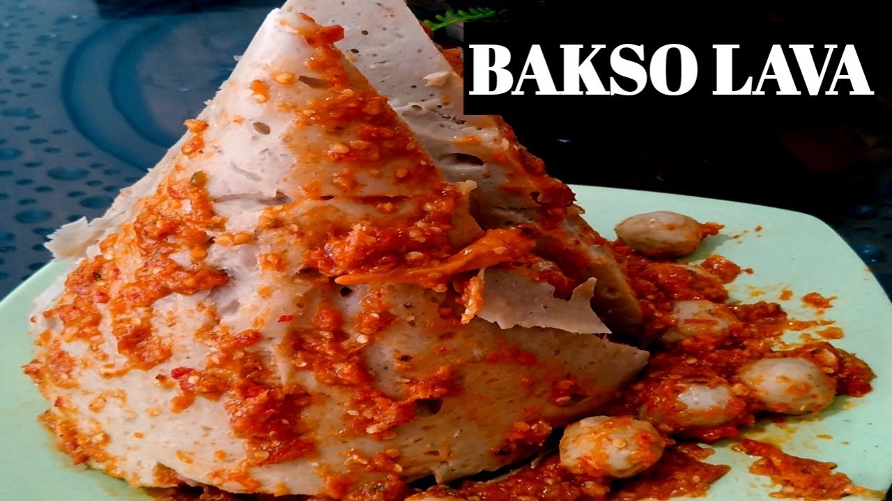 CARA BUAT BAKSO LAVA, /BERANAK /GUNUNG MINI