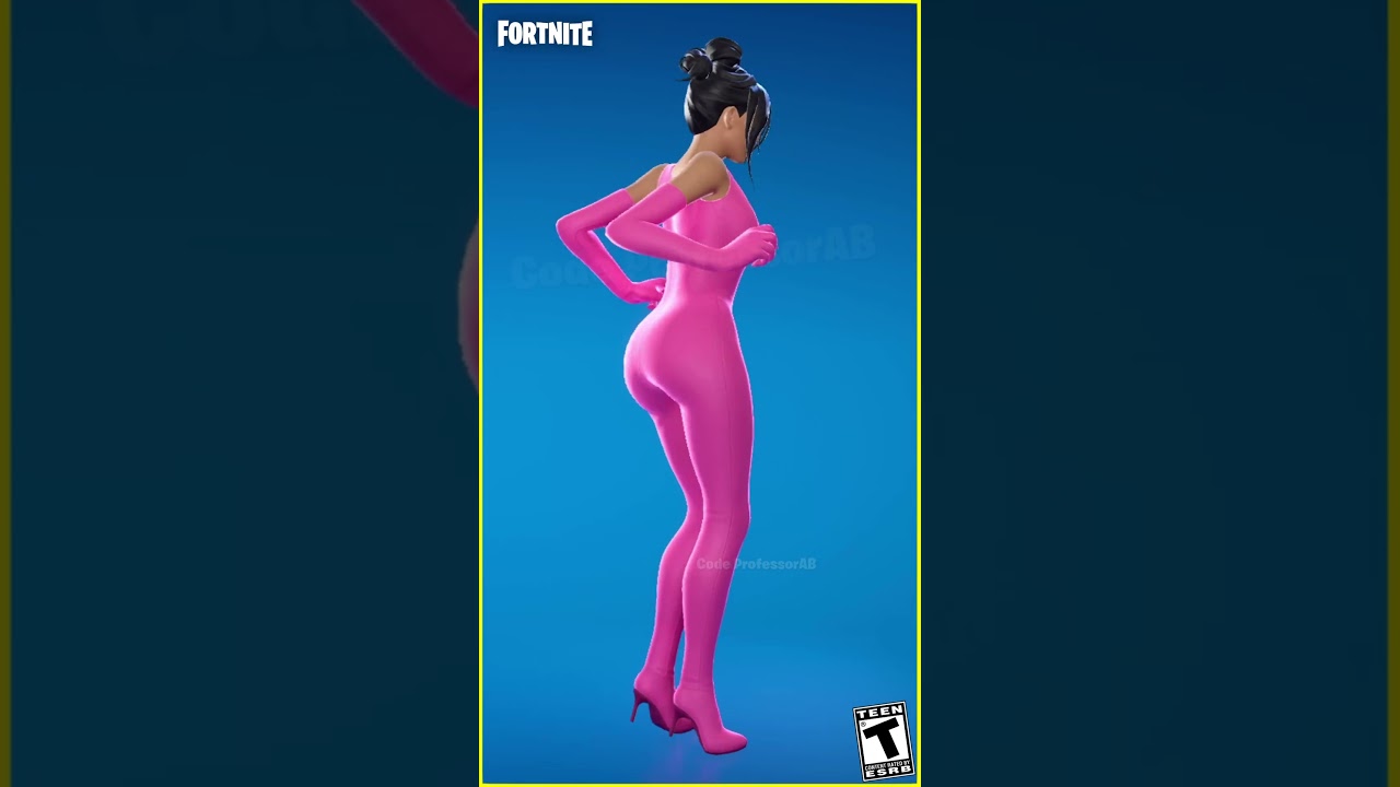Fortnite Kim Kardashian Skin Party Hips Thicc 🍑😜 Blush Pink Style 😱🔥