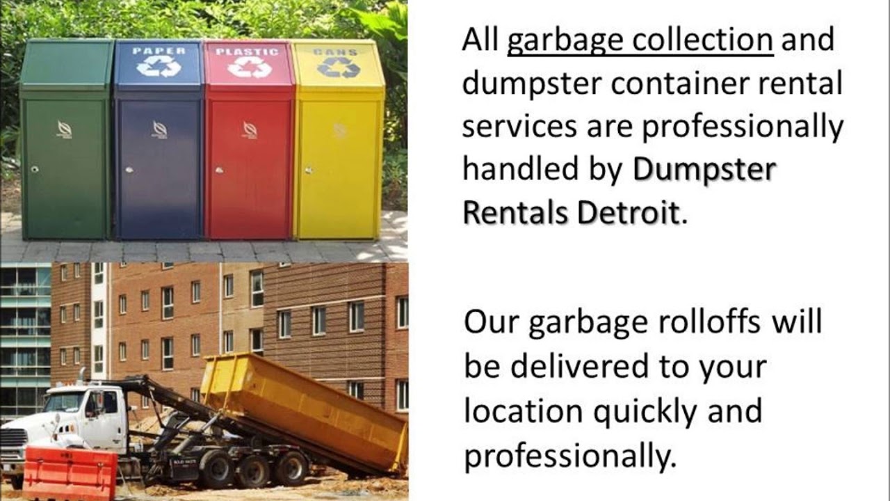 Dumpster Rentals Detroit 313 251 1594 | Detroit Dumpster ...