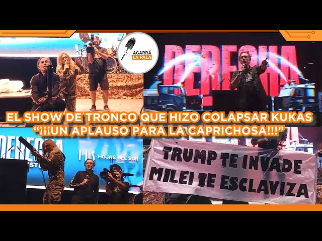 EL SHOW DE TRONCO QUE HIZO COLAPSAR KUKAS EN LA DERECHA FEST: "¡APLAUSO PARA LA CAPRICHOSA!"