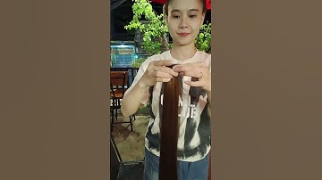 Tóc cột thanh quấn thẳng dài qua mông đẹp#toccot