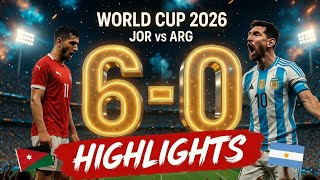JORDAN 0-6 ARGENTINA | Full Match Highlights & All Goals | FIFA World Cup 2026 | JOR vs ARG HD