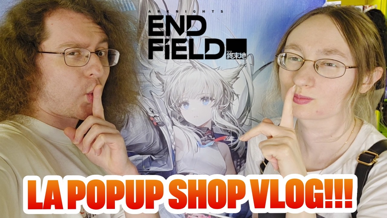 ENDING THE FIELD IRL?!! Visiting the Arknights Endfield LA Pop-Up!! - Nicole & Scotty Vlog