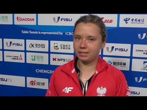 Chengdu 2023. Anna Węgrzyn po meczu z Rumunią