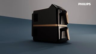 High Capacity, Space-Saving Design, Perfectly Powered by Rapid Air. Philips Dual Stacked Airfryer