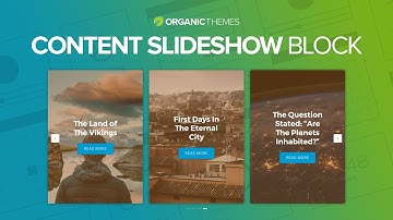 How To Add A Content Slideshow To Any WordPress Page Using The Content Slideshow Block