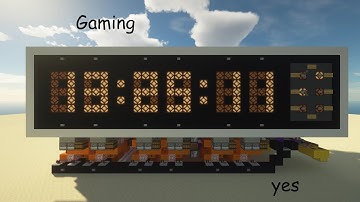 Minecraft Redstone Clock v4 - 4 in 1 Digital Clock, Timer, Stopwatch w/ Game Sync, Set Time and more