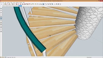 Hướng dẫn sử dụng phần mềm Sketchup, phần 4: Vẽ cầu thang xoắn (Vietnamese)