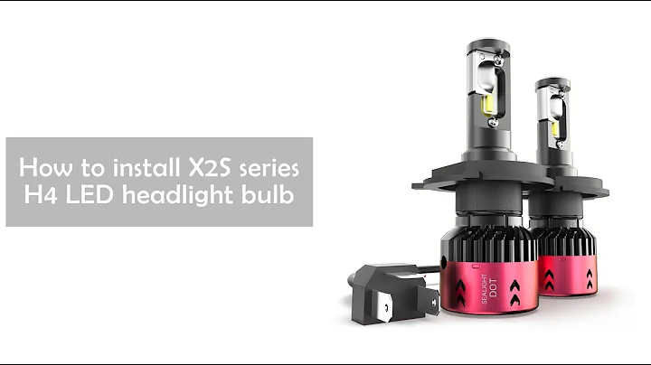 How to Install H4/9003/HB2 LED Headlight Bulbs - SEALIGHT X2S Series