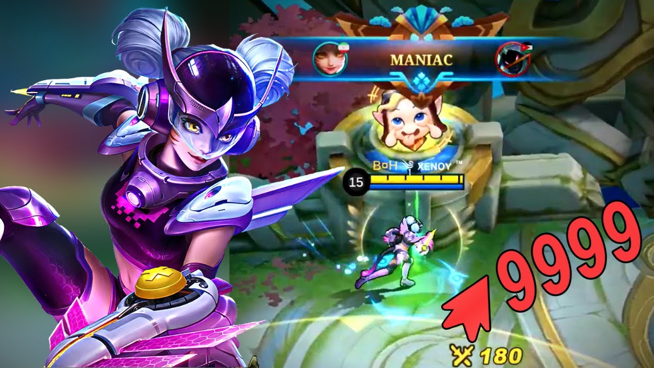 WANWAN 9999💢 DAMAGE GIVEN🔥 | MOBILE LEGENDS WANWAN GAMEPLAY