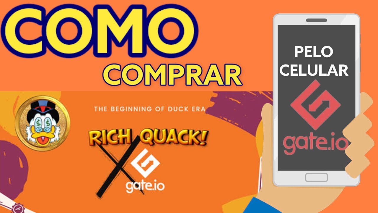 COMO COMPRAR Rich Quack Token ( QUACK criptomoeda) Usando CELULAR GATEIO