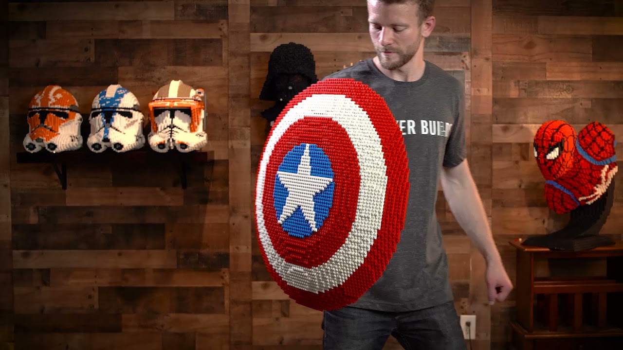 Cap's Shield (Fully Wieldable!)  Build it Yourself with LEGO® – Bricker  Builds