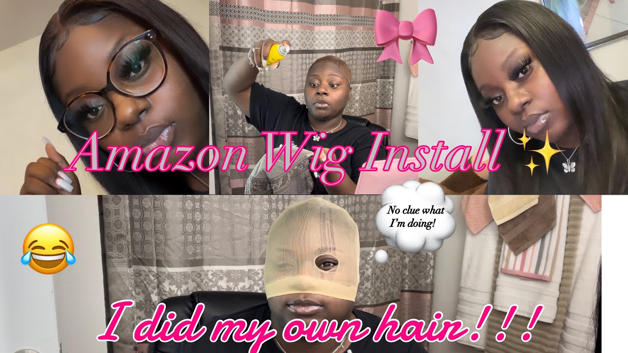 BEGINNER FRIENDLY | Amazon Wig Install | My first time installing a wig ...
