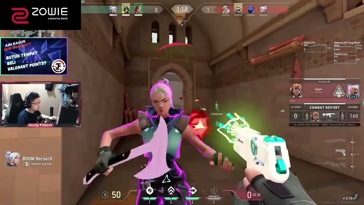 BOOM BerserX whiff and getting knife xD