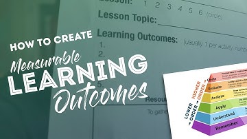 How to create measurable Learning Outcomes using Bloom