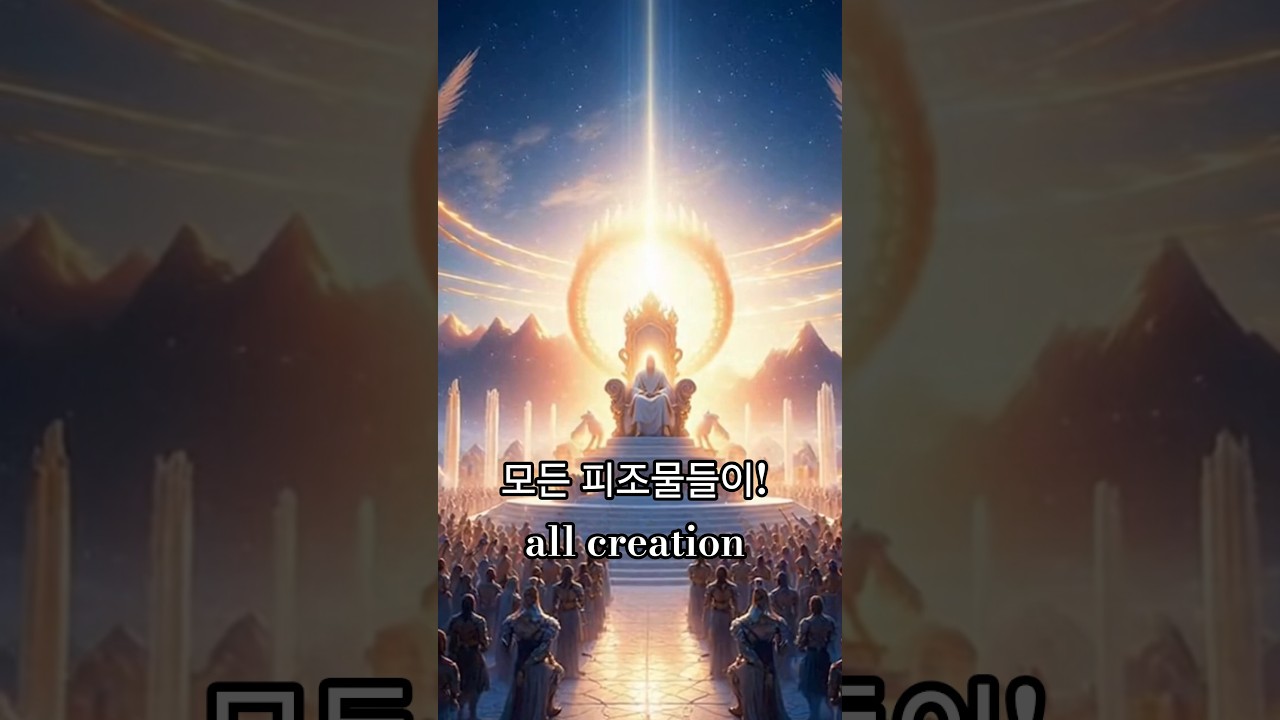 모든 피조물들이! all creation 