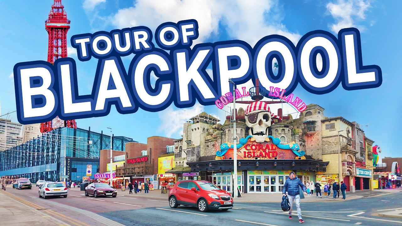 BLACKPOOL TOWN CENTRE | 4K Walking Tour