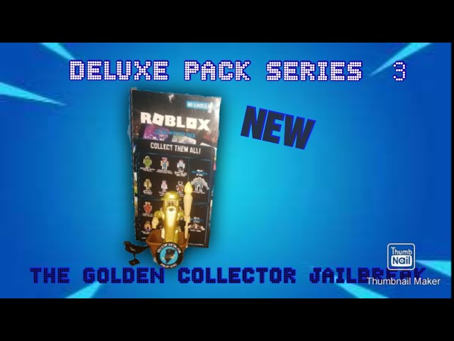 Roblox Deluxe Mystery Pack Code Series 3 JAILBREAK THE GOLDEN COLLECTOR W/  CODE