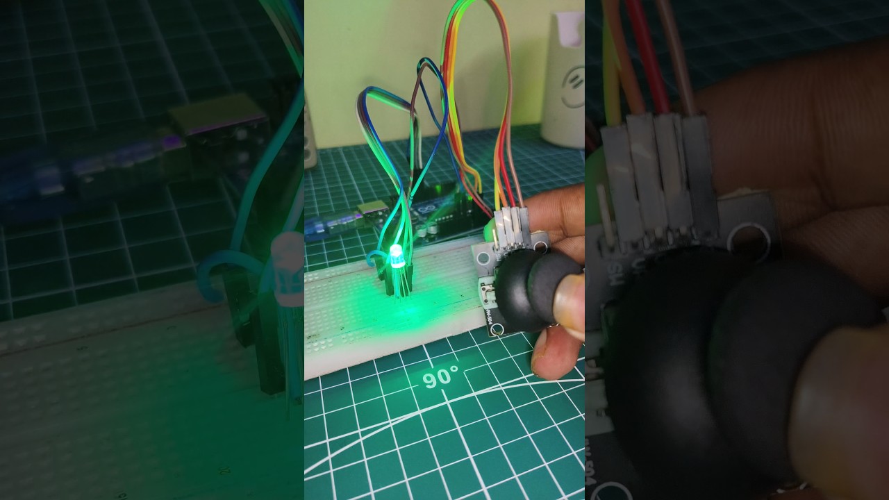 JOYSTICK CONTROL THE RGB LED USING ARDUINO GSNCREATIONS #shorts #youtubeshorts #trending #joystick