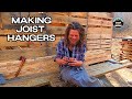 Diy concealed joist hangers  pallet house build