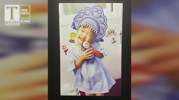 [Time-Lapse] Quá trình hoàn thiện Tranh Canvas tràn viền Bé gái đáng yêu | T-Canvas Hải Phòng