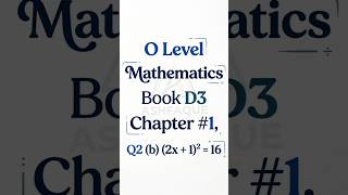 O level Mathematics Book D3 ,Chapter #1 ,Q2 #olevel #maths #education #shorts #youtube #viral