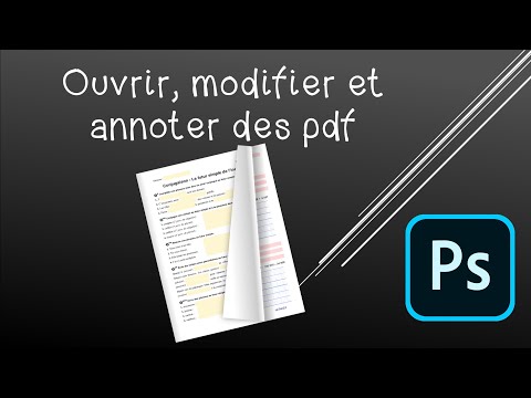 Vidéo: Comment photoshoper un PDF ?