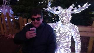 unicycle monociclo in france and christmas market in perpignan