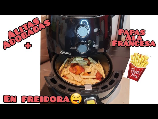 PROBANDO POR PRIMERA VEZ UN AIR FRYER (OSTER 4lt)  CORVINA ECUATORIANA CON  PAPAS FRITAS 🐟🍟🍟 