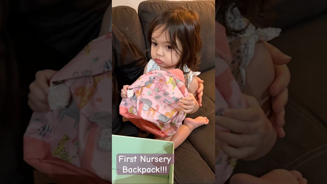Noah Very First Bag #myfirstyear #firstbackpack #nursery