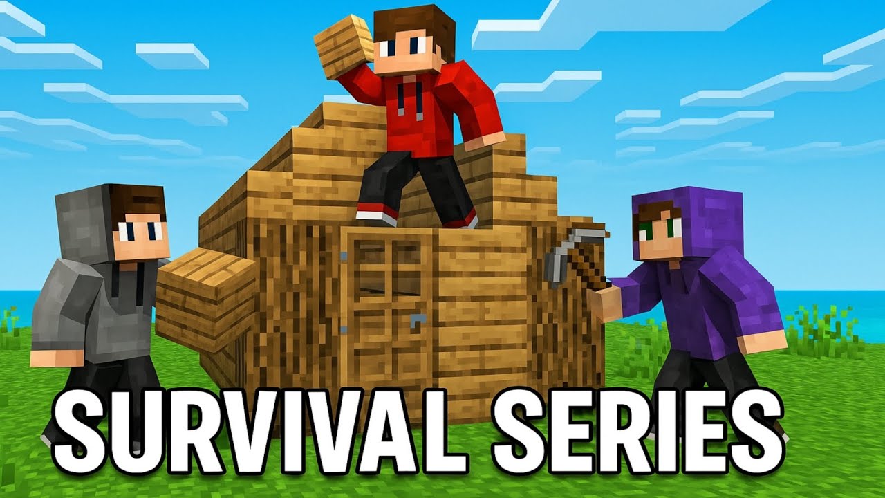 Minecraft Survival Series Begins! Building Our First Epic House ...