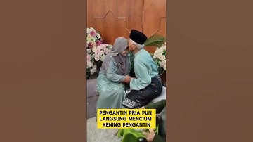 momen lucu ketika pengantin wanita malu-malu saat dicium ‼️‼️ #pengantinviral #nikah #lucu #ngakak