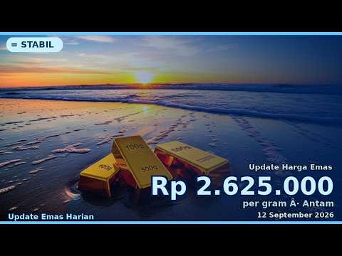 Cek Harga Emas Antam 12 September 2026 | Update Harian