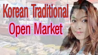 korean traditional open market in kimpo