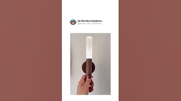 💡 Luminária LED Recarregável com Sensor — Minimalista e Funcional! 🌿✨  #shopee #DecoraçãoModerna