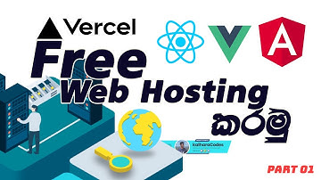 How to host your React/Angular web project with free by Vercel | Free Web Hosting කරමු [2024]