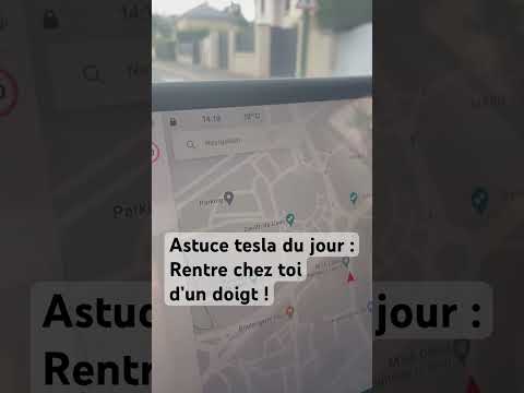 Astuce #tesla du jour : rentre chez toi d’un doigt #teslamodel3 #teslamodely