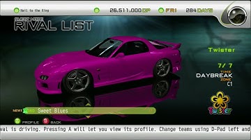 IMPORT TUNER CHALLENGE   XBOX 360   Video   032 of 055   RIVAL LIST   TWISTER