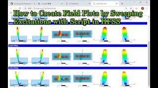 How to Create Field Plots by Sweeping Excitations with Script in HFSS