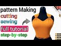 3-Step Neckline Tutorial: Pattern Making + Cut & Sew + Perfect Fit
