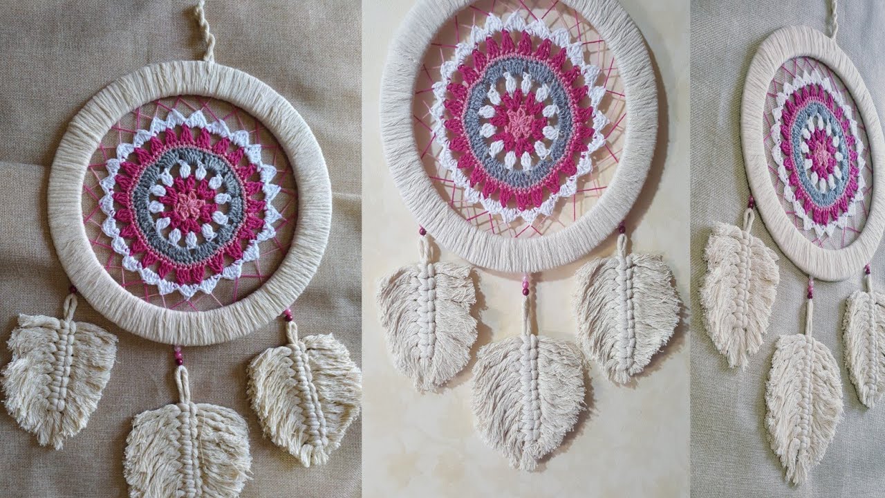 دريم كاتشر كروشيه  / dream catcher